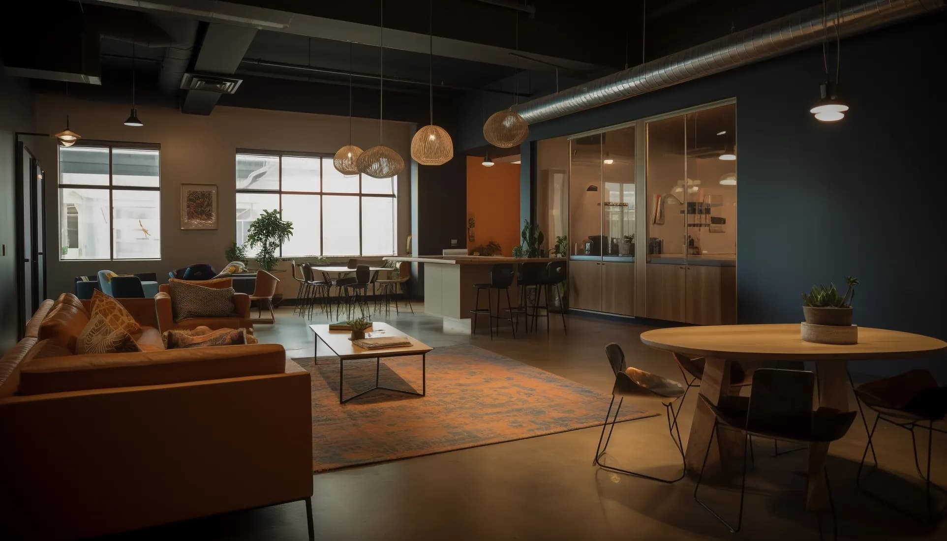 Coworking spaces and offices
